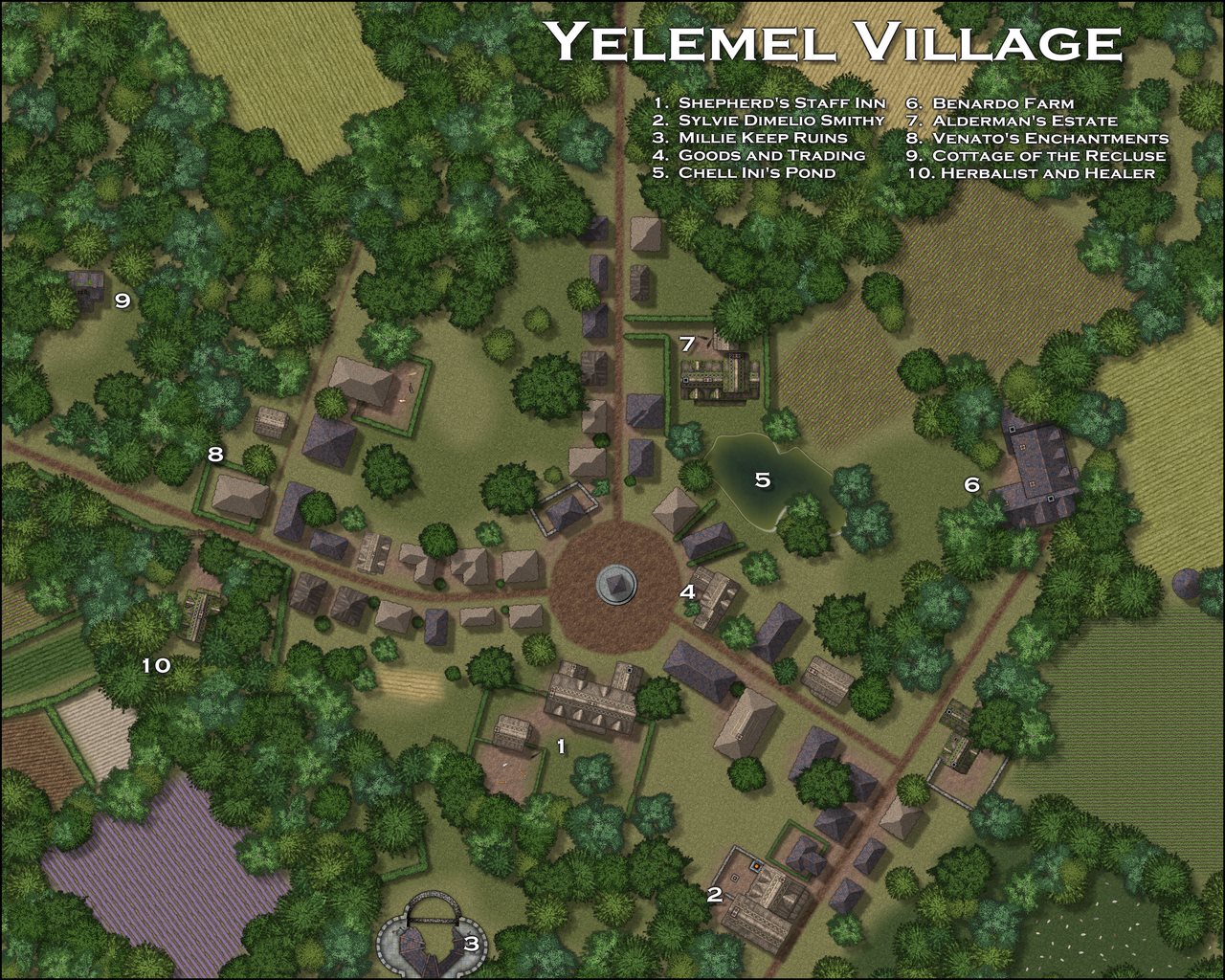 Nibirum Map: yelemel village by Lorelei